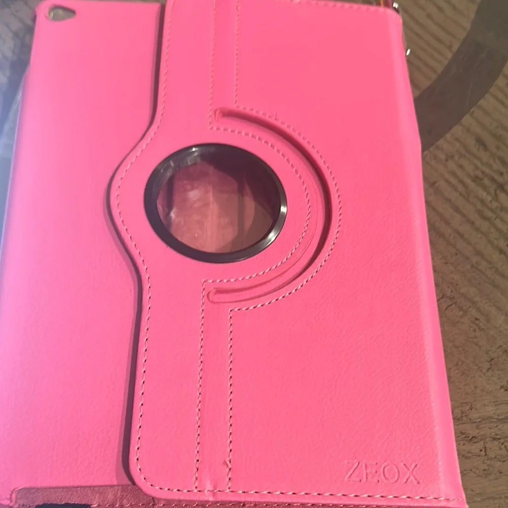 Sleek Pink Tablet Cover with Elastic Band